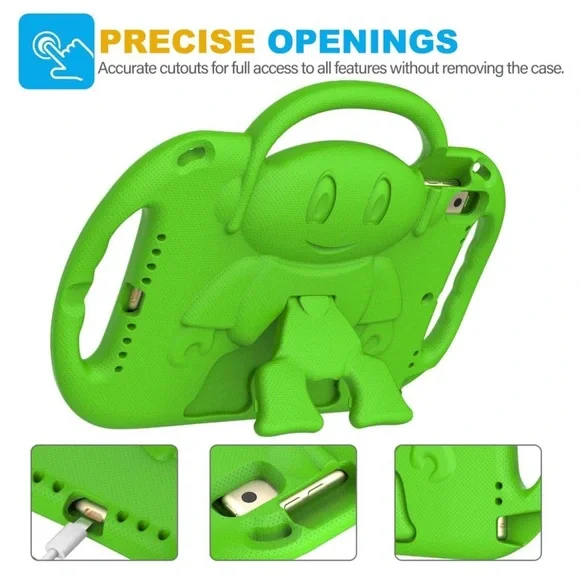 NWOT SUPLIK iPad 10.2 Case for Kids w/ Shoulder Strap & Stand - Green - Picture 5 of 11